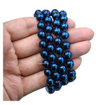 Blue Hematite Japa Mala (Hand Knotted)