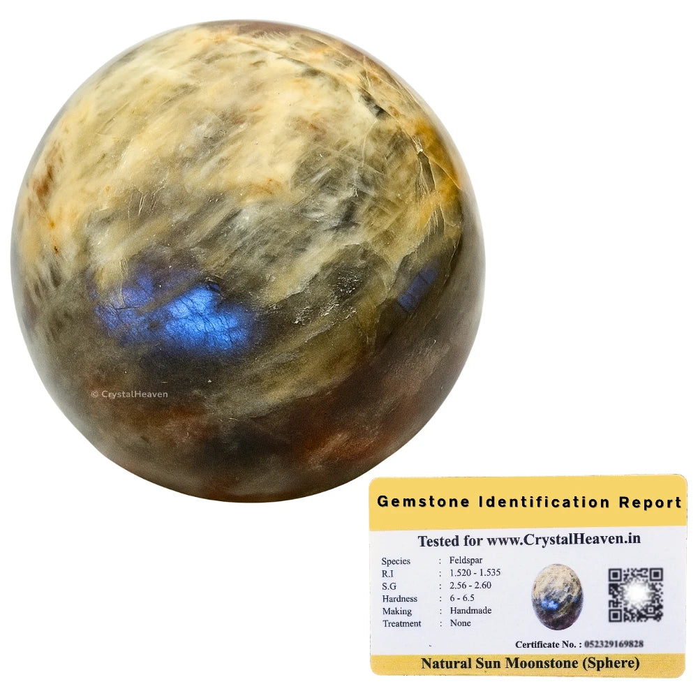 Sun Moonstone Sphere (2 Inch)