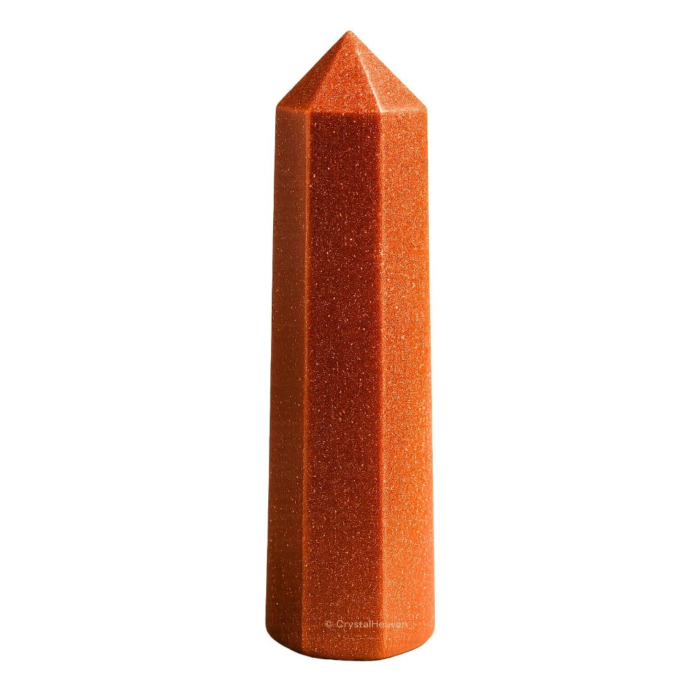 Red Goldstone Crystal Tower (3" to 4" inch)