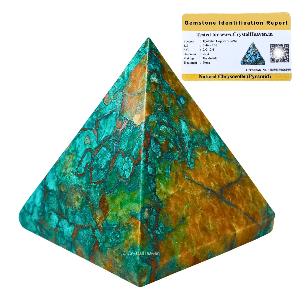 Chrysocolla Pyramid (2 Inch)
