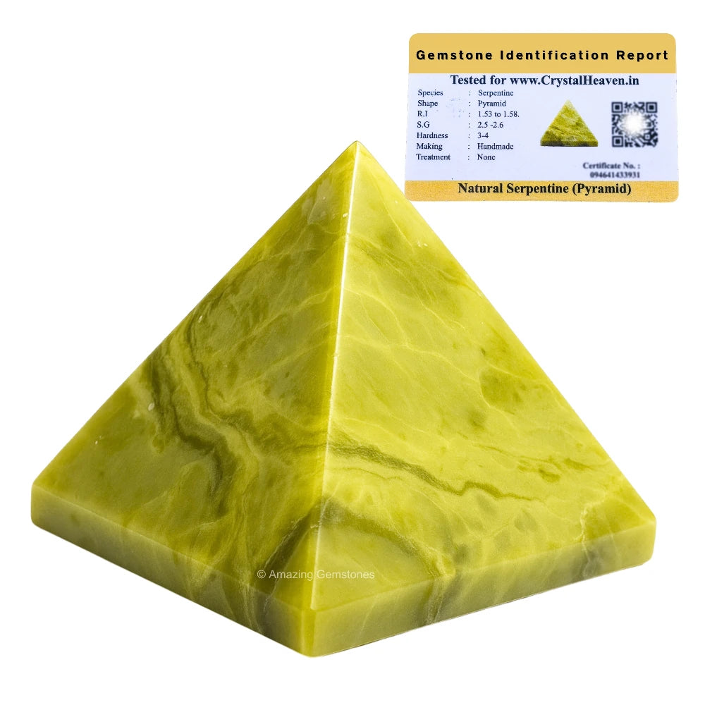 Serpentine Pyramid (1.5 Inch)