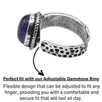 Amethyst Ring (Silver/Oval)