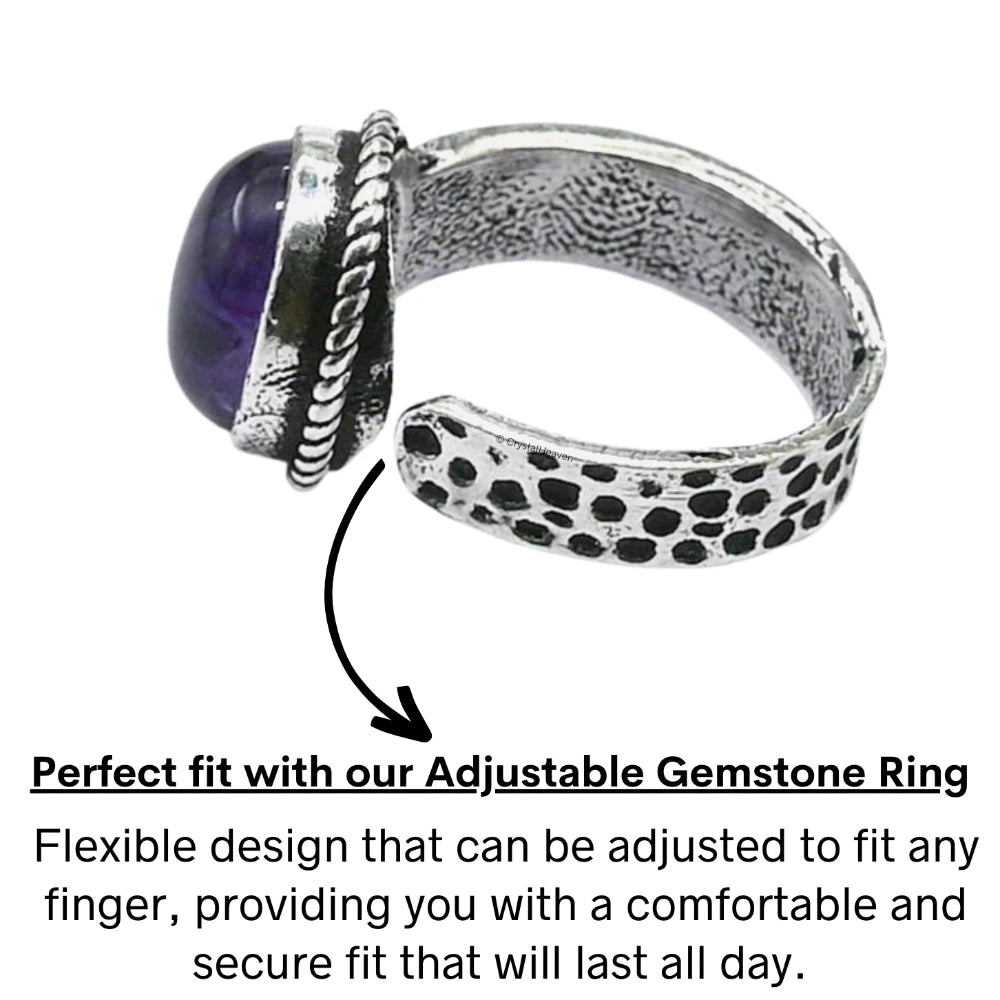 Amethyst Ring (Silver/Oval)
