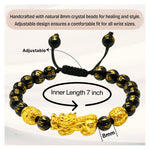 Feng Shui Bracelet Black Obsidian (Adjustable)