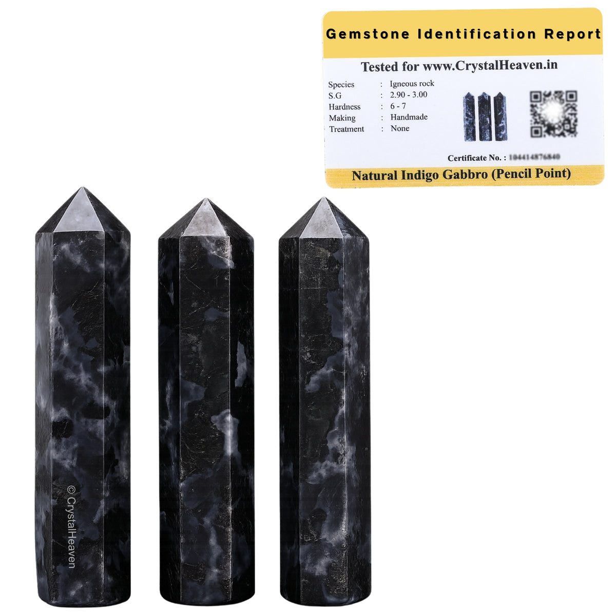 Indigo Gabbro Pencil Points (Set of 3)
