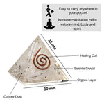 Selenite Orgone Pyramid - 30mm