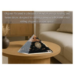 Black Tourmaline Orgone Pyramid (Small Shri Yantra)