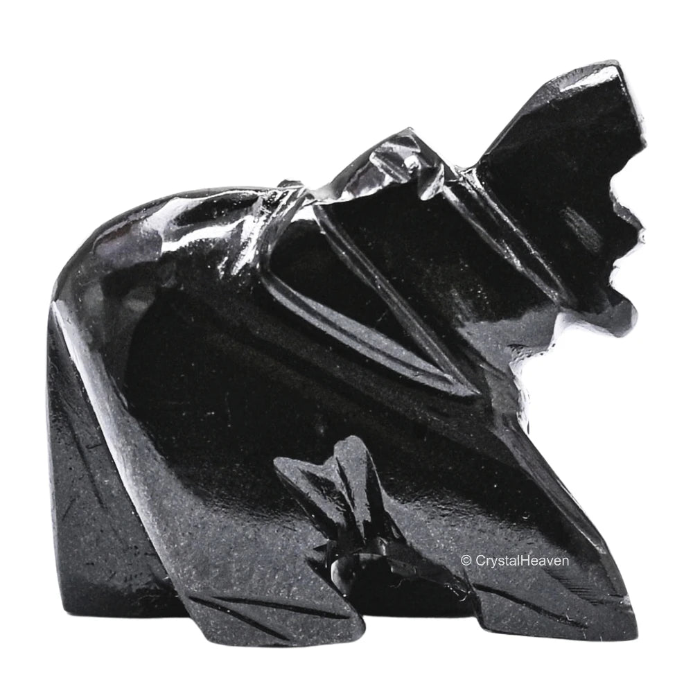 Black Agate Crystal Elephant