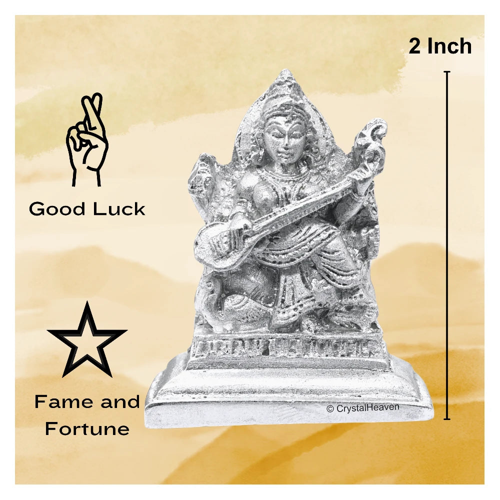 Saraswati Parad Idol (120 Gram, 2 Inch)