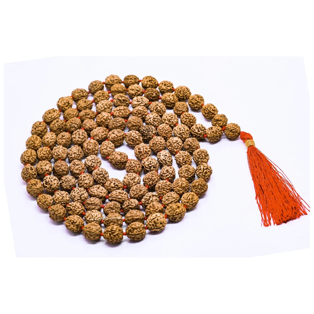 Original Rudraksha Mala (10 mm) (Hand Knotted)