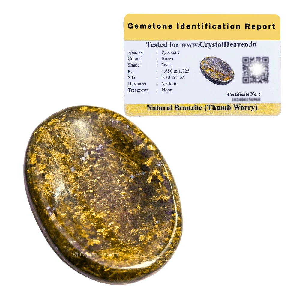 Bronzite Worry Stone