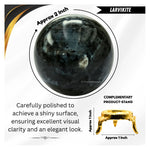 Larvikite Sphere (2 Inch)