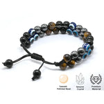 Evil Eye Bracelet for Men Women (Double Layer)