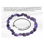 Amethyst Tumbled Bracelet (Elastic)