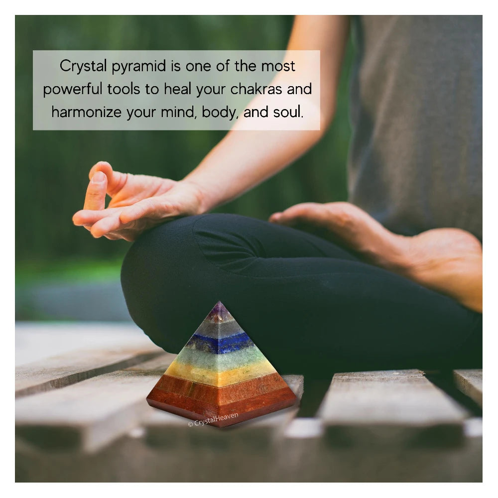 7 Chakra Pyramid (1.5 Inch)