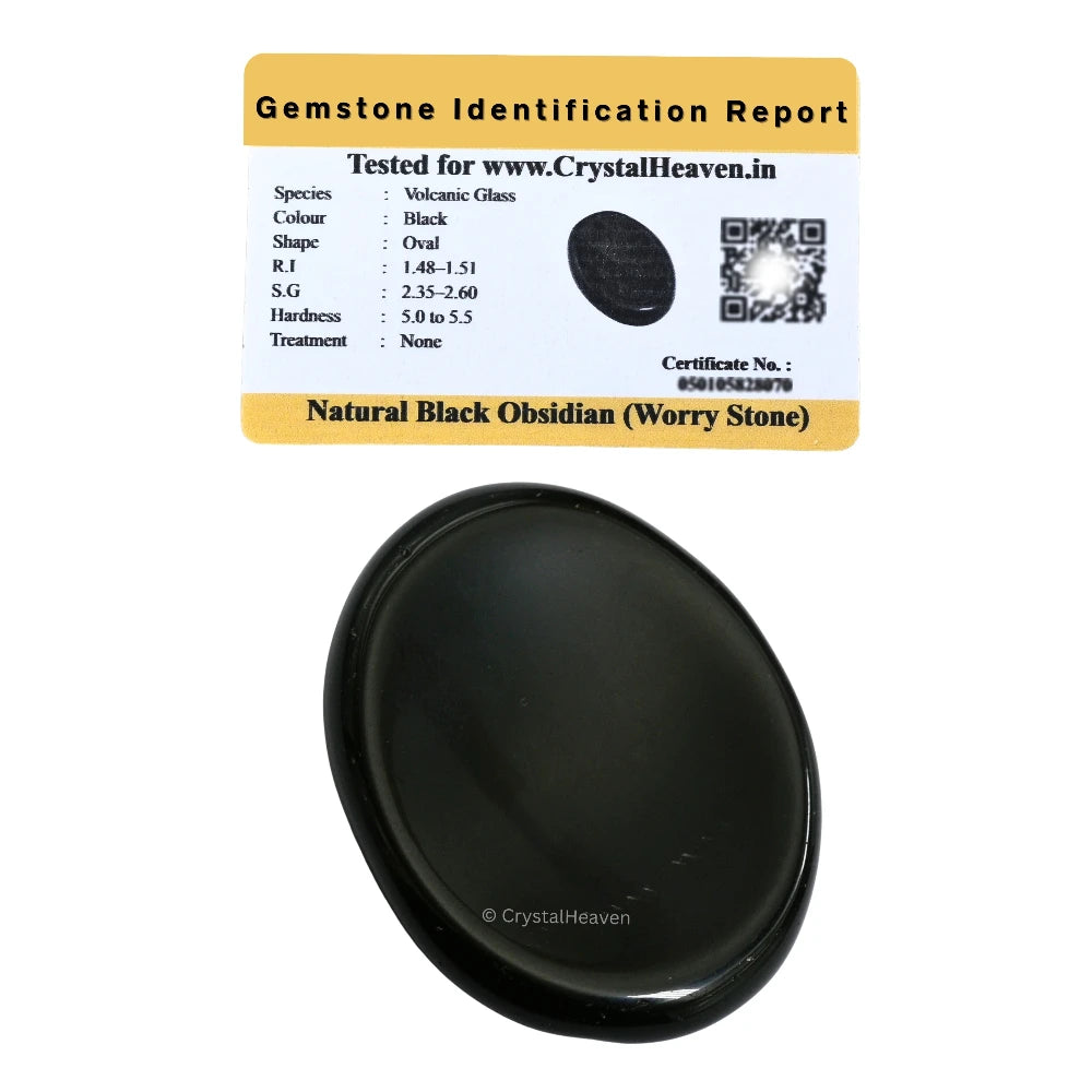 Black Obsidian Worry Stone