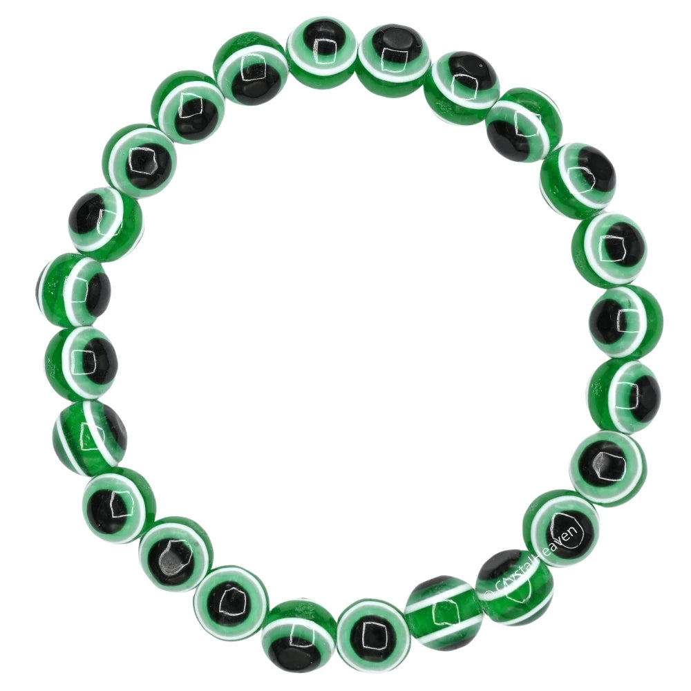 Dark Green Evil Eye Bracelet