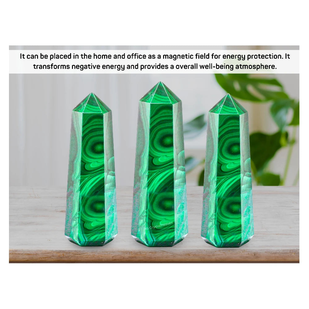Malachite Crystal Tower (5.5" to 6" inch)