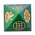 Laxmi Zibu Money Pyramid - Green Aventurine Crystal Pyramid