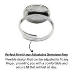 Labradorite Ring (Silver/Round)