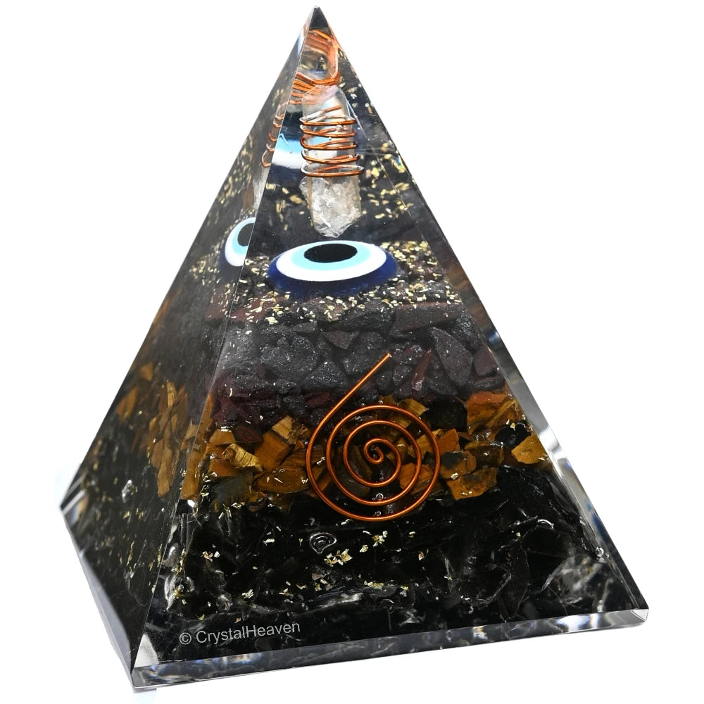 Ultimate Protection Crystal Orgone Pyramid - 95 mm
