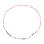 Rose Quartz Bracelets - 2mm Faceted Beads (Silver)