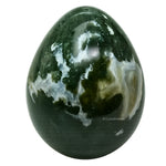 Moss Agate Crystal Egg Stone