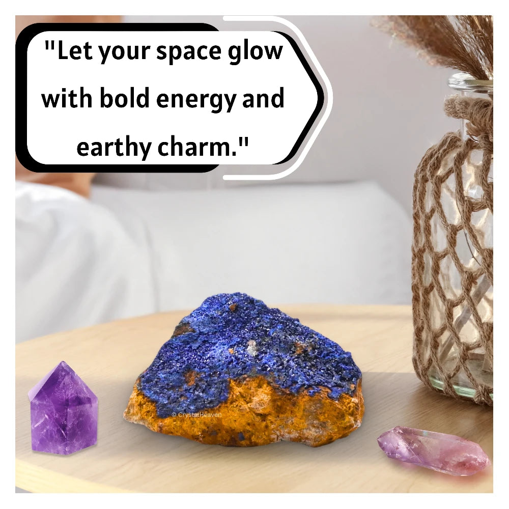 Raw Azurite Crystal Mineral Specimen (Small)