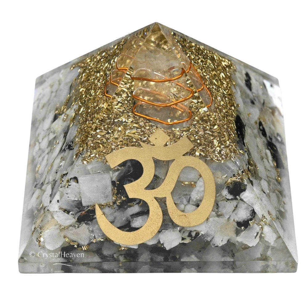 Rainbow Moonstone Orogone Pyramid (OM)