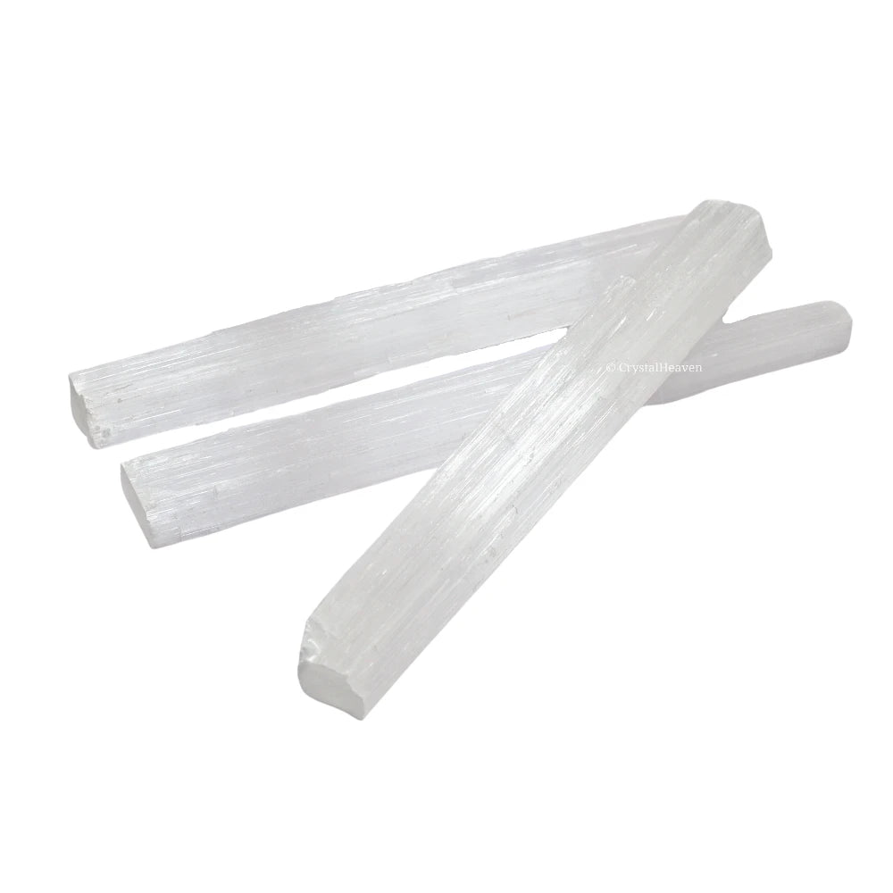Selenite Wand Charging Plate Stick - 8" Inch (Pack of 3)
