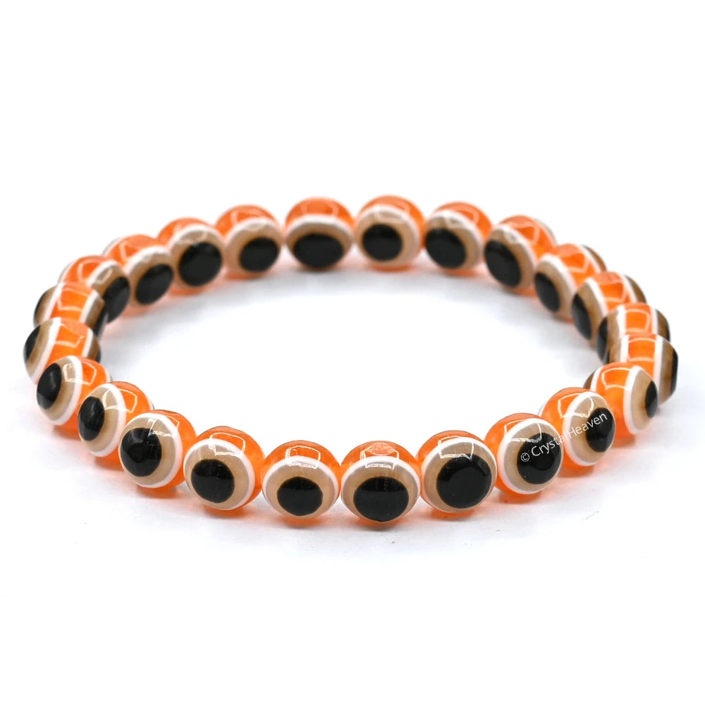Orange Evil Eye Bracelet