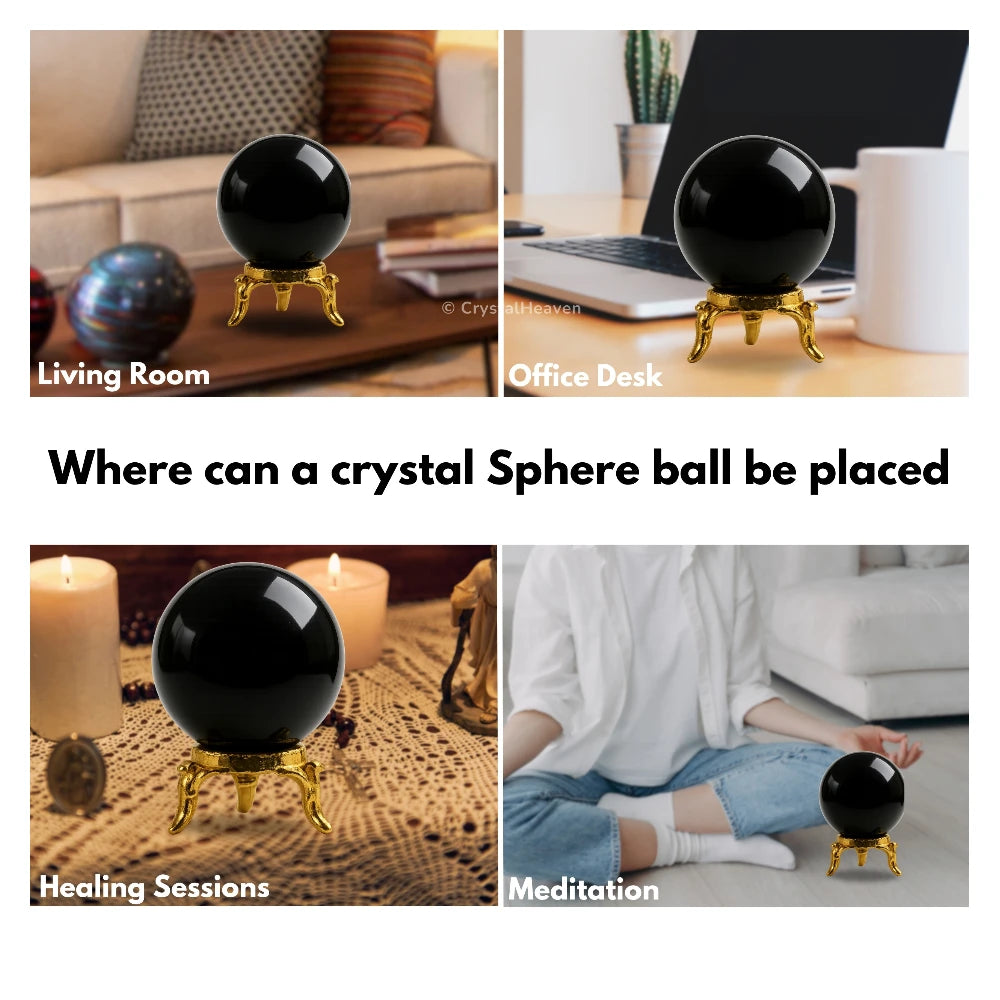 Black Obsidian Sphere (1.5 Inch)