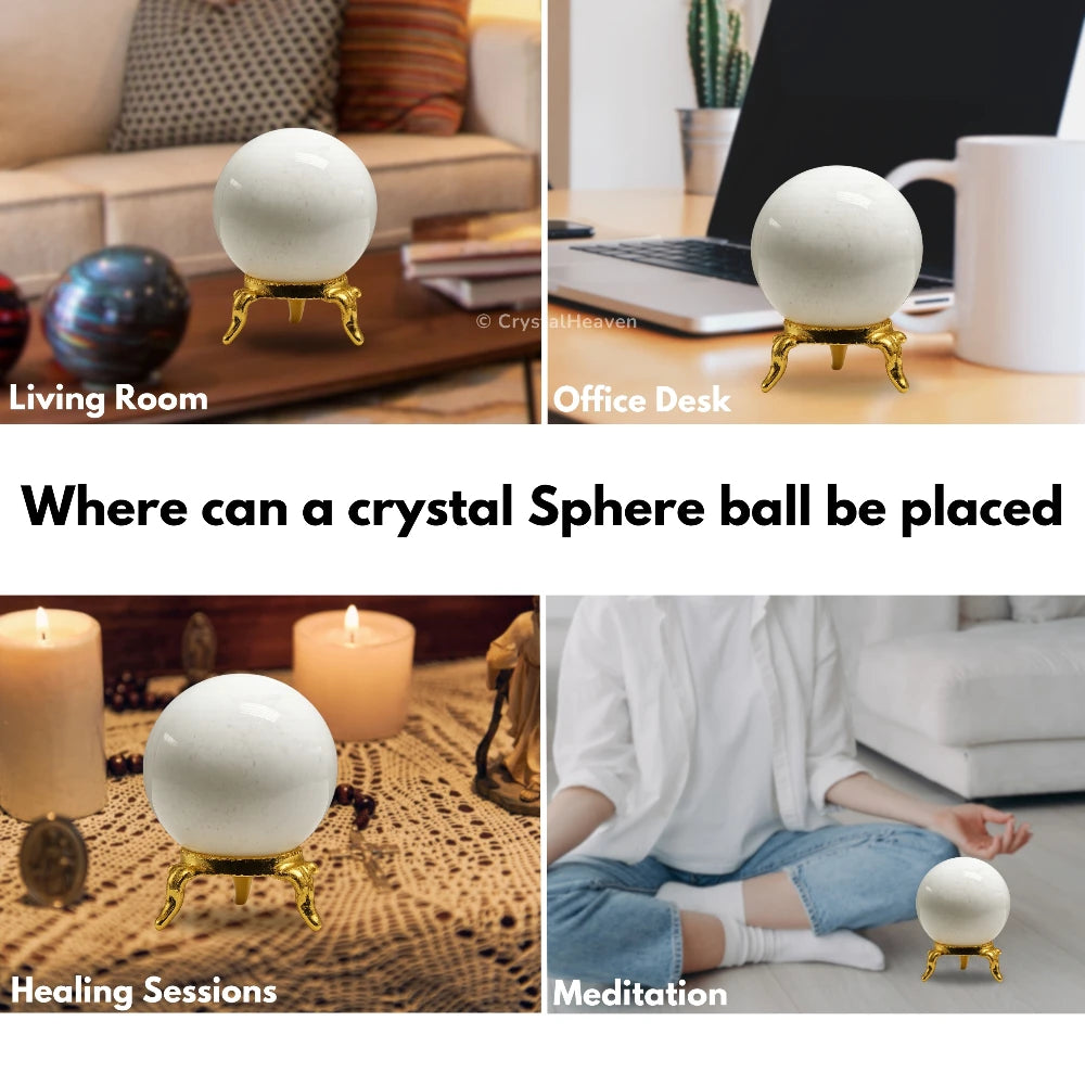 Snow Quartz Sphere (2 Inch)