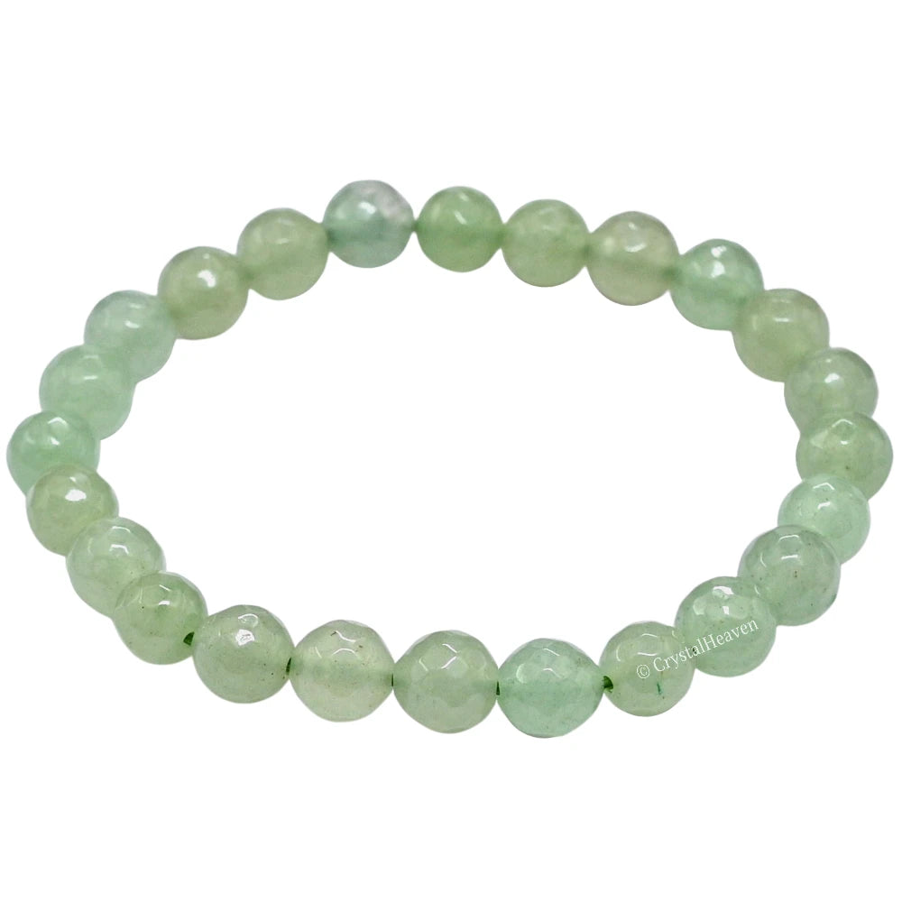 Green Aventurine Bracelet (Faceted-Stretchable)