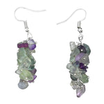 Multi Fluorite Crystal Earrings