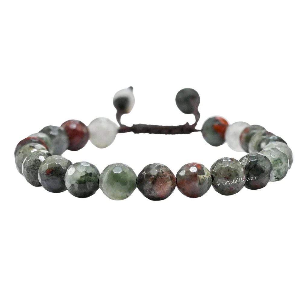 African Bloodstone Bracelet (Faceted-Adjustable)