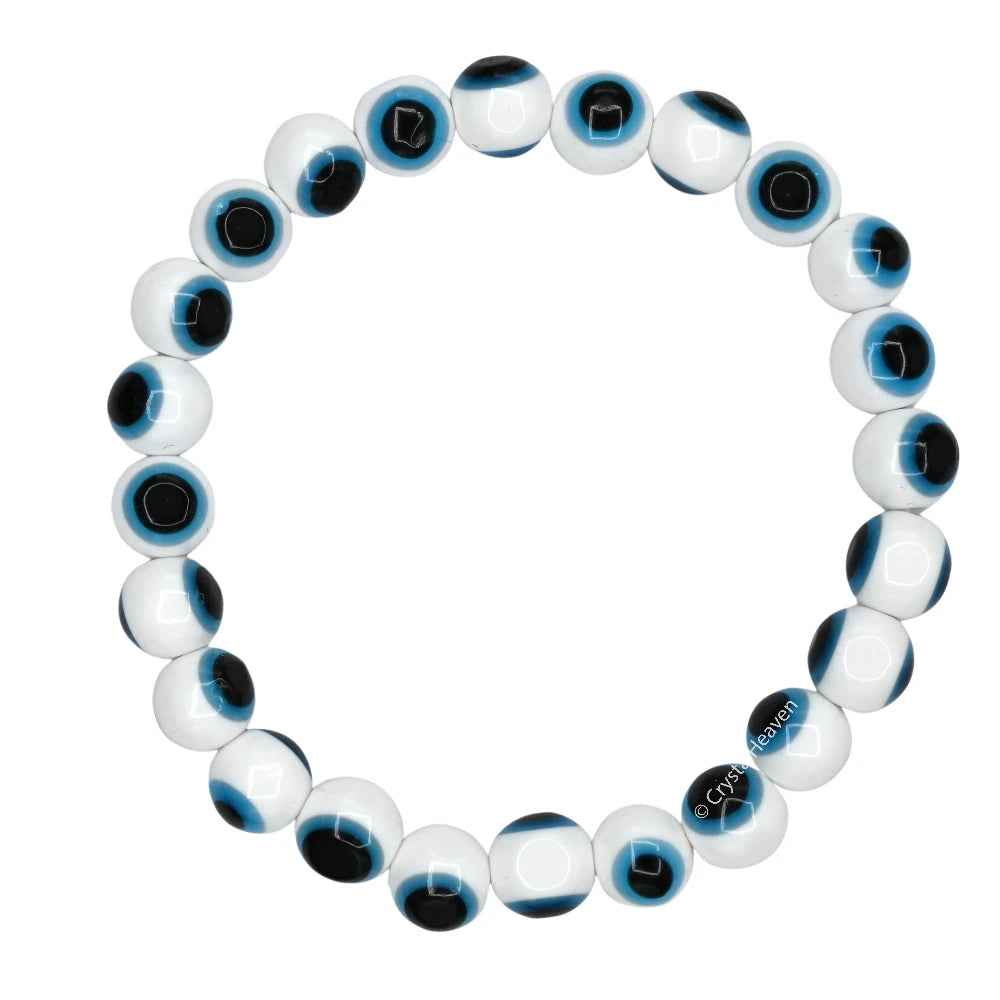 White Evil Eye Bracelet