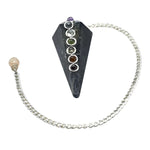 Iolite Pendulum with Chakra Beads