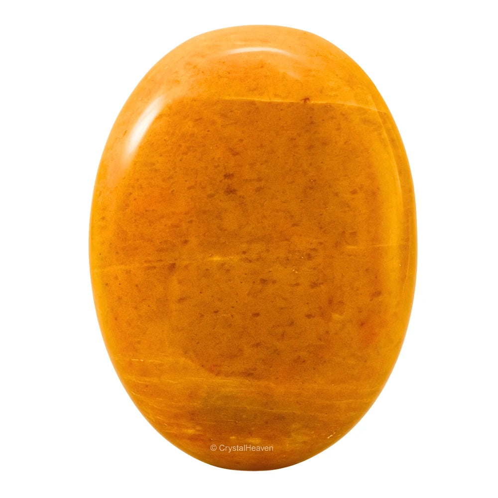 Yellow Jasper Palm Stone