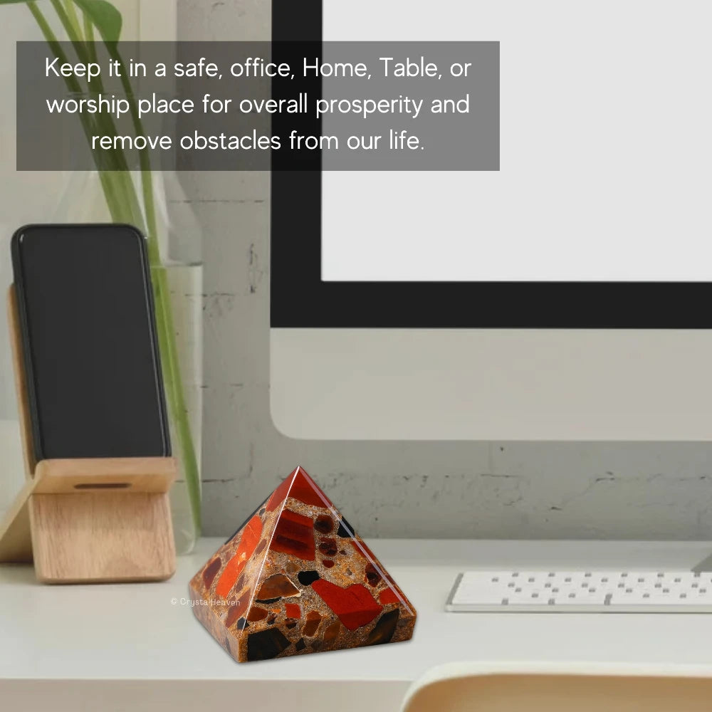 Spotted Jasper Pyramid (1 Inch)