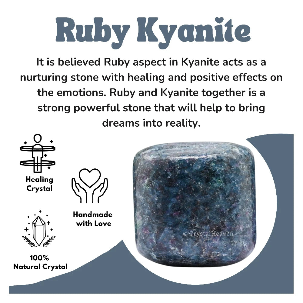 Tumbled Ruby Kyanite Stones (30 Gram)