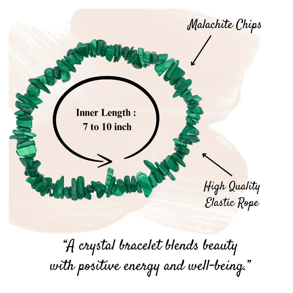Malachite Chips Bracelet