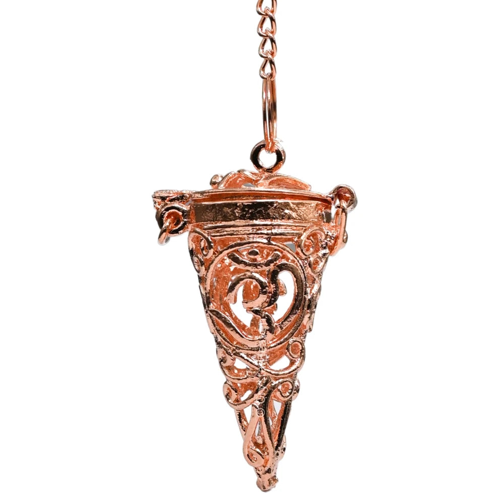 Metal Brass Pendulum - Copper Cone Chamber Om (MP105)