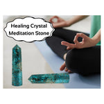 Chrysocolla  Crystal Tower (2" to 3" inch) 