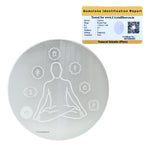 Selenite Charging Plate with Buddha (4 Inch)