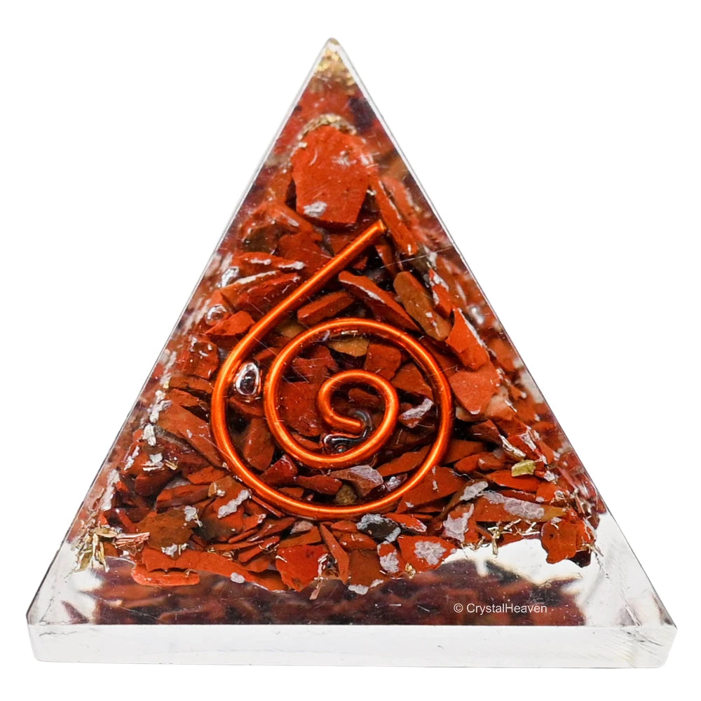 Red Jasper Orgone Pyramid - 30mm