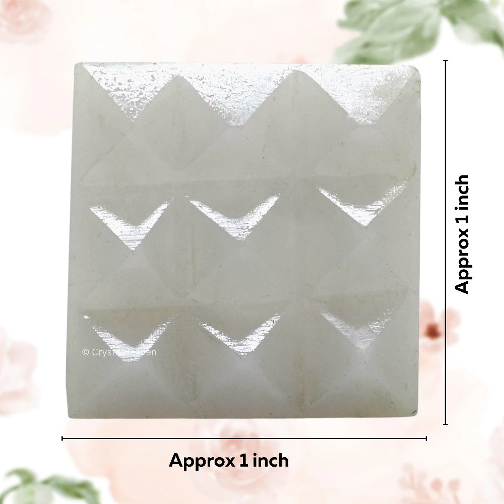 Snow Quartz 9 Pyramid Plate