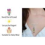 Fluorite Necklace - Pencil Point (Silver)