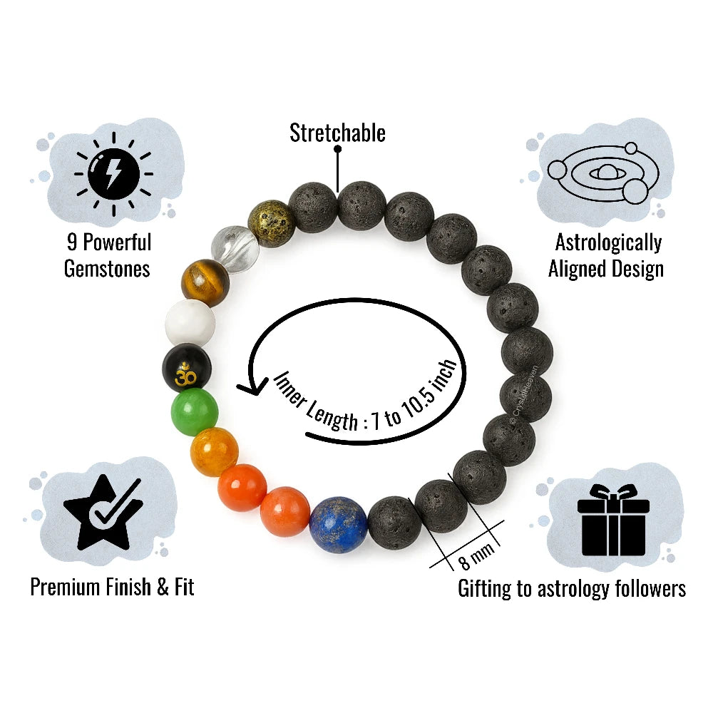 Navgrah Bracelet (Stretchable)
