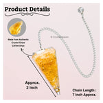Citrine Onyx Crystal Orgone Pendulum